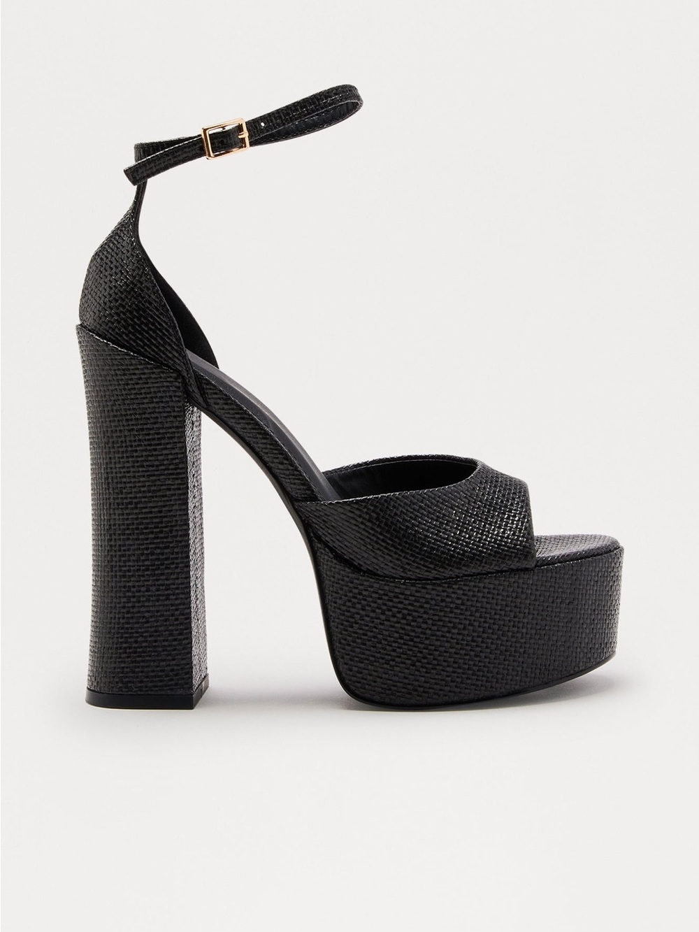 Olivia James Platform Block Heel- Black- Size 7